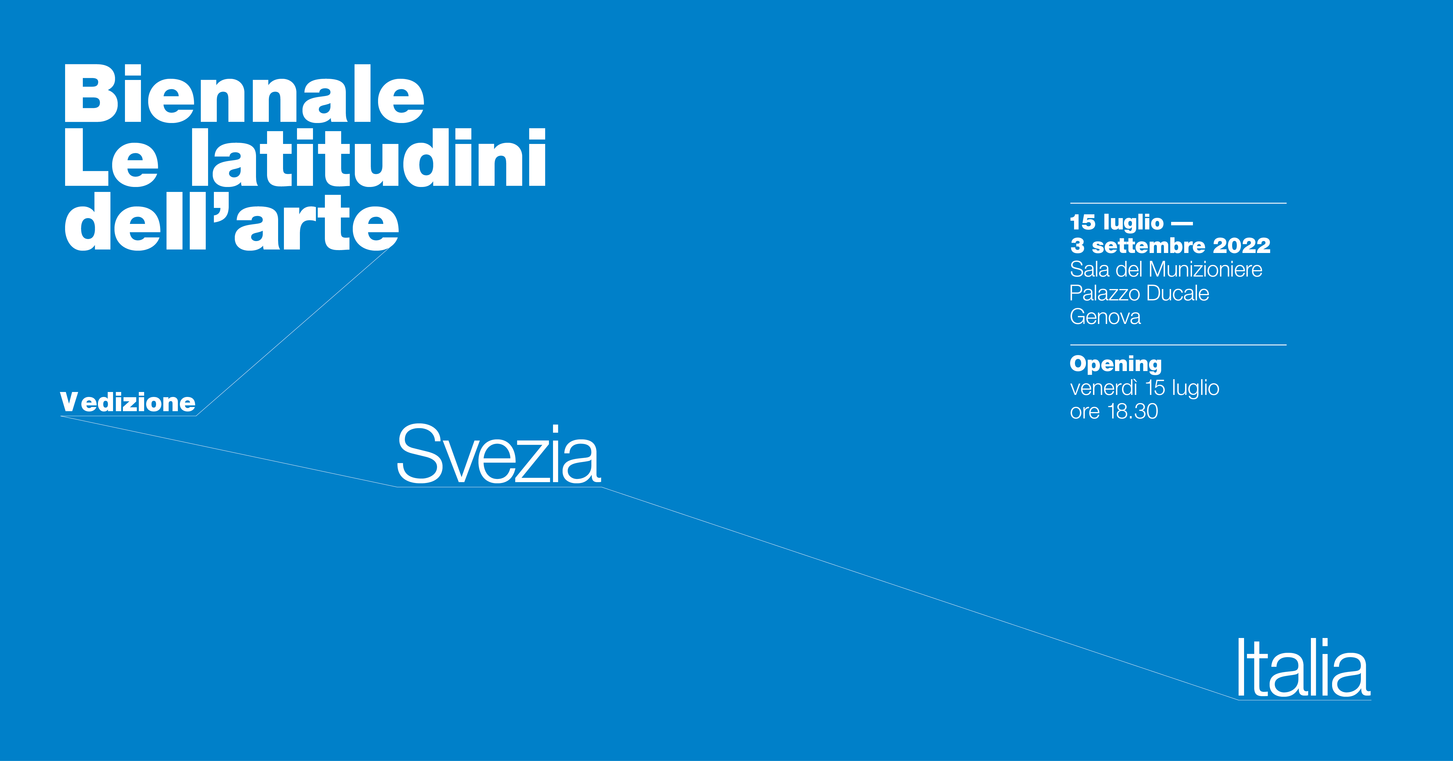 Biennale Latitudini dell'Arte 2022 - Svezia Italia