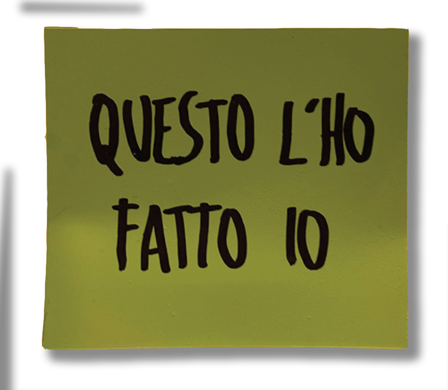QUESTO L’HO FATTO IO