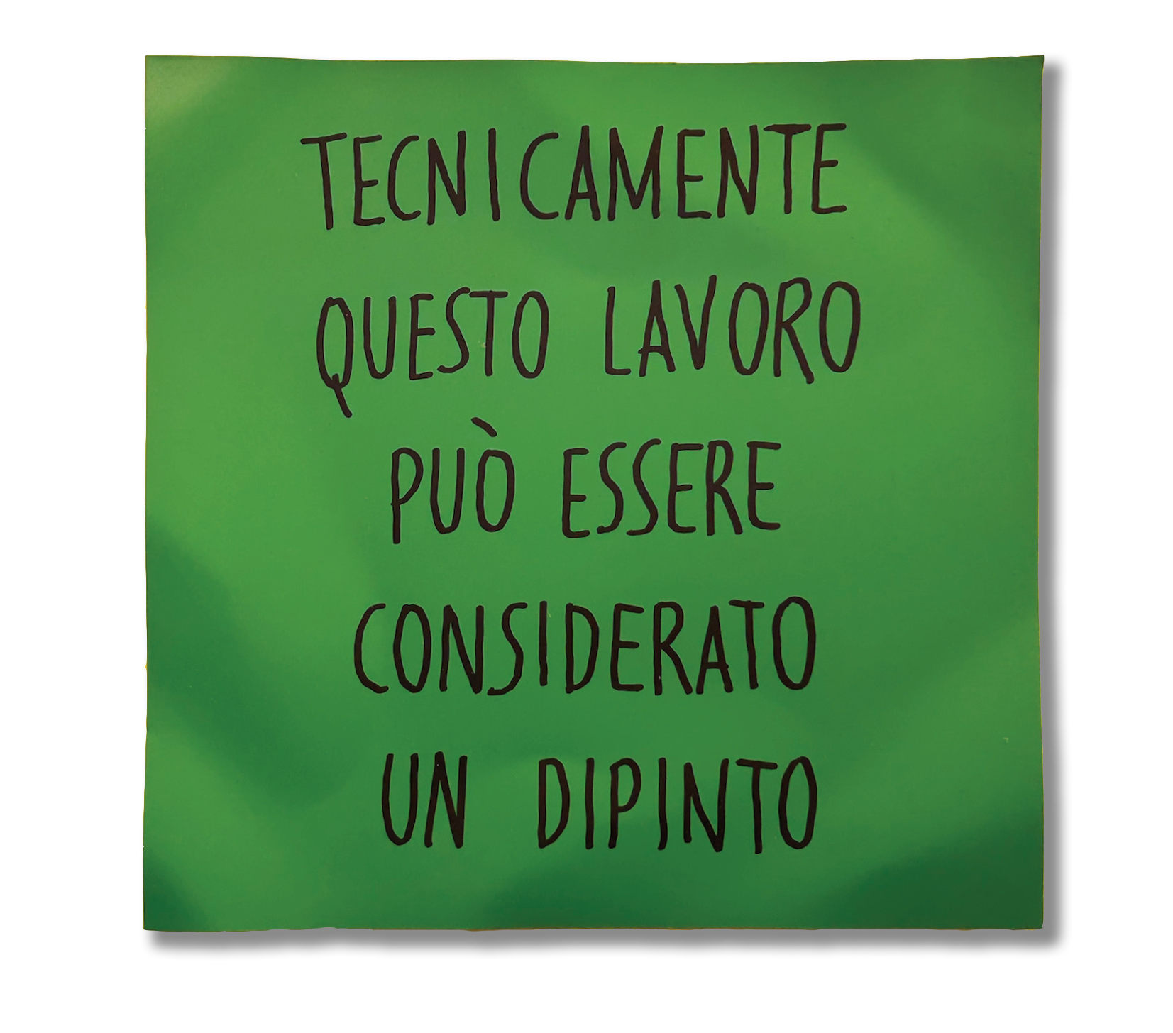 TECNICAMENTE QUESTO LAVORO PUO’ ESSERE CONSIDERATO UN DIPINTO